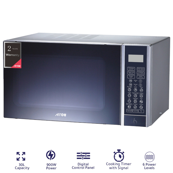 Arrow Digital Microwave Oven 30L 900W Grill Function